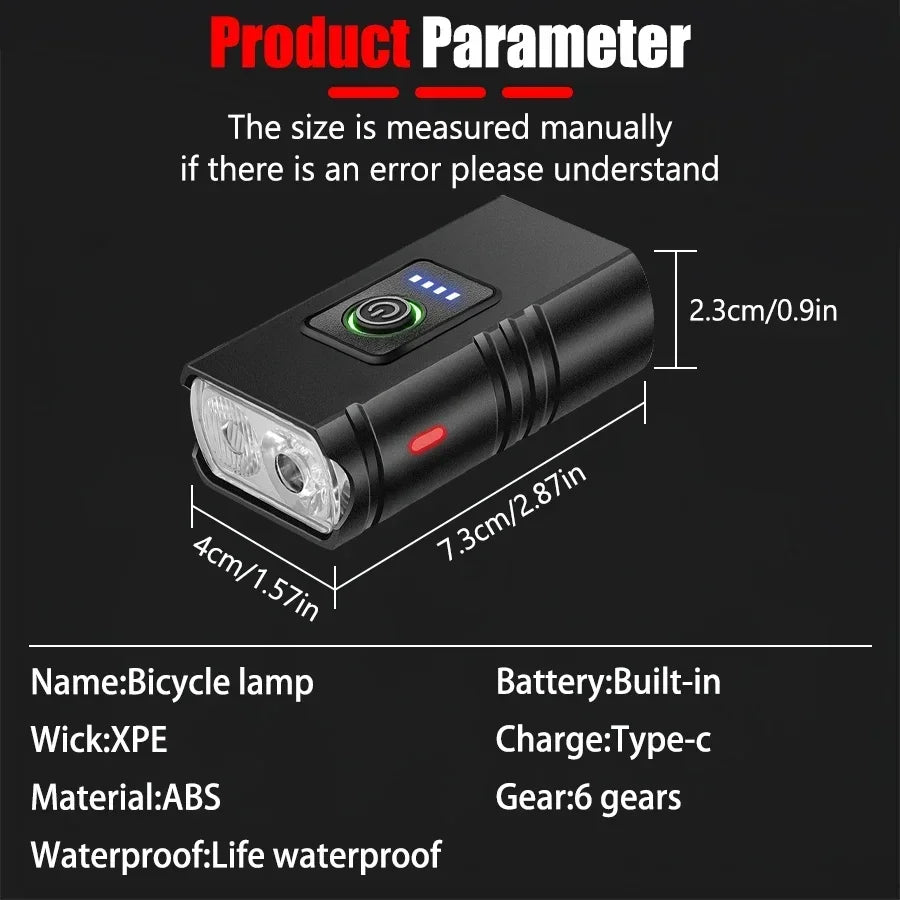 ZHIYU 1000LM USB Rechargeable T6 LED Bike Headlight – 6 Modes