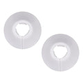 2-Pack Decorative Flange Pipe Cover Collars – PVC Wall Escutcheon Pipe Cover Collar Zpaxo WHITE