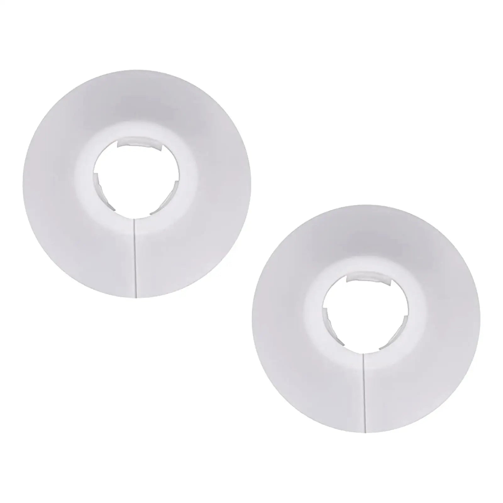 2-Pack Decorative Flange Pipe Cover Collars – PVC Wall Escutcheon Pipe Cover Collar Zpaxo WHITE