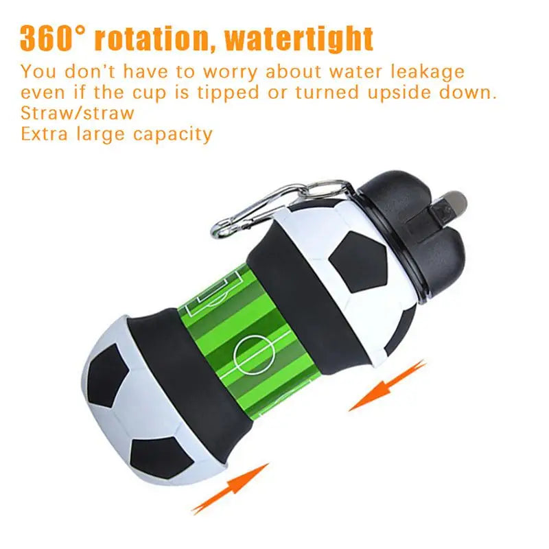 Foldable Leakproof Collapsible Water Bottle for Kids & Sports