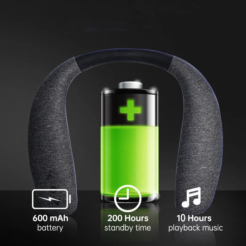 Bluetooth Speakers Neckband Wireless Wearable Home Outdoor 10Hrs True