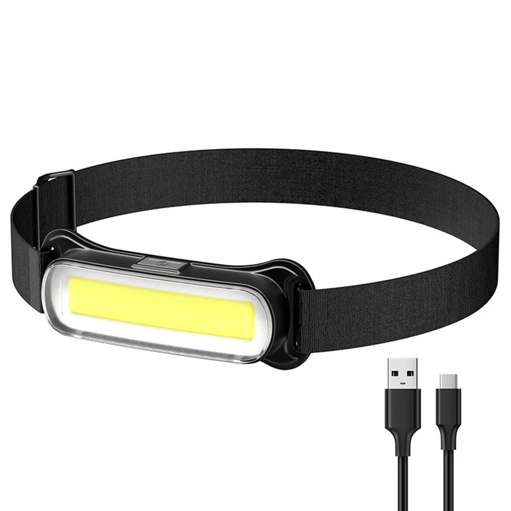 USB Rechargeable LED Headlamp 3 Modes Flashlight Waterproof Head Lamp