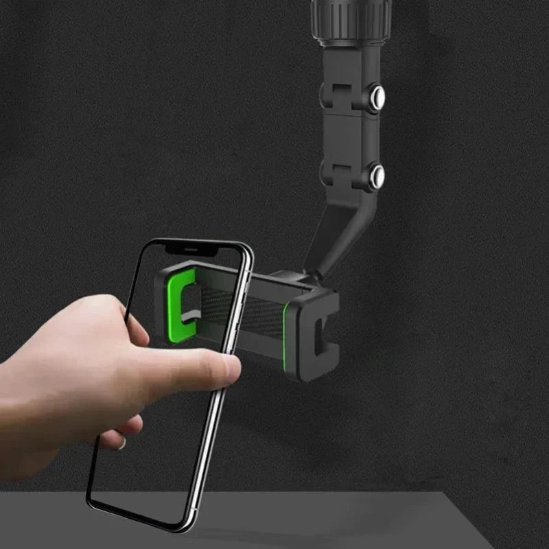 Car Rearview Mirror Mobile Phone Holder Navigation Fixed Buckle Multi