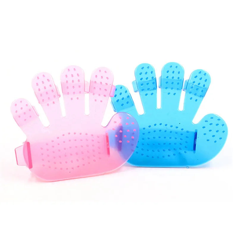 Dog Pet Brush Glove Deshedding Gentle Efficient Grooming Bath Cat