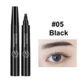4 Point Eyebrow Pencil 5 Colors Long-lasting Non-smudged Waterproof