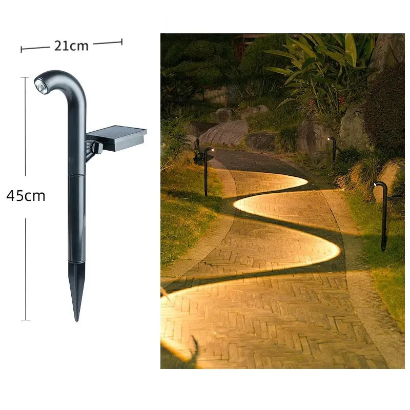 Solar Outdoor Garden Warm White Lights IP65 Waterproof Simple Ground Zpaxo 4PCS Black Warm White|China Mainland