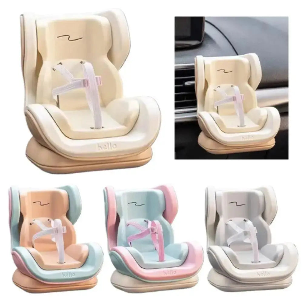 Cartoon Design Car Doll Safety Seat Mini 4 Styles Plush Material Zpaxo