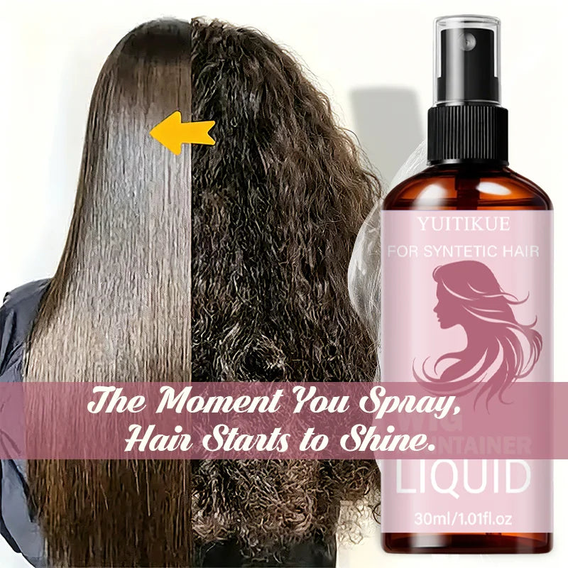 YUITIKUE Wig Detangler Spray for Smooth Shiny Synthetic Hair Wig Detangler Spray Zpaxo