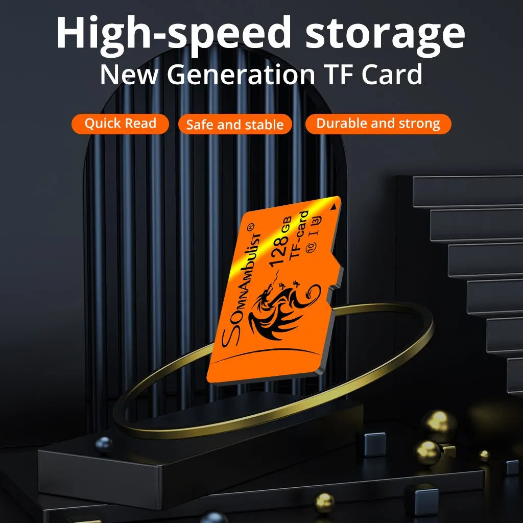 SomnAmbulist High Speed Card 128GB A1 for Mobile TV Memory Card 64GB U3 TF Card 16GB Mini SD Card 32GB U1 Memory Card 8GB C10 Zpaxo