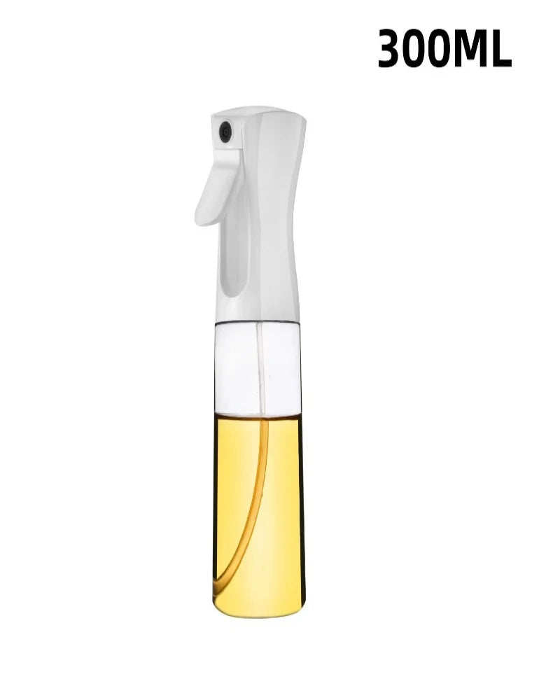 2in1 470ml Glass Spray Oil Sprayer Bottle Spray Oil Dispenser Oil Jar Cruet BBQ Kitchen Baking Roasting Picnic Kitchen Tool Zpaxo white-300ml