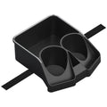 Plastic Automotive Cup Holders Wear-resistant Console Storage Double Zpaxo Black