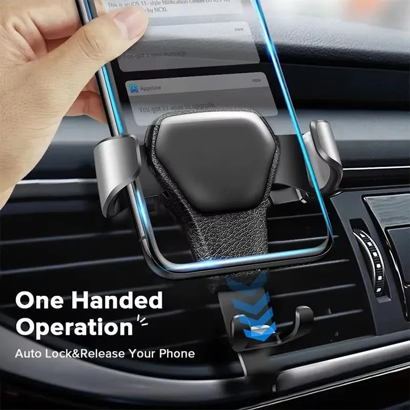 Gravity Car Air Vent Phone Mount | Universal 4.7–6.5" Holder