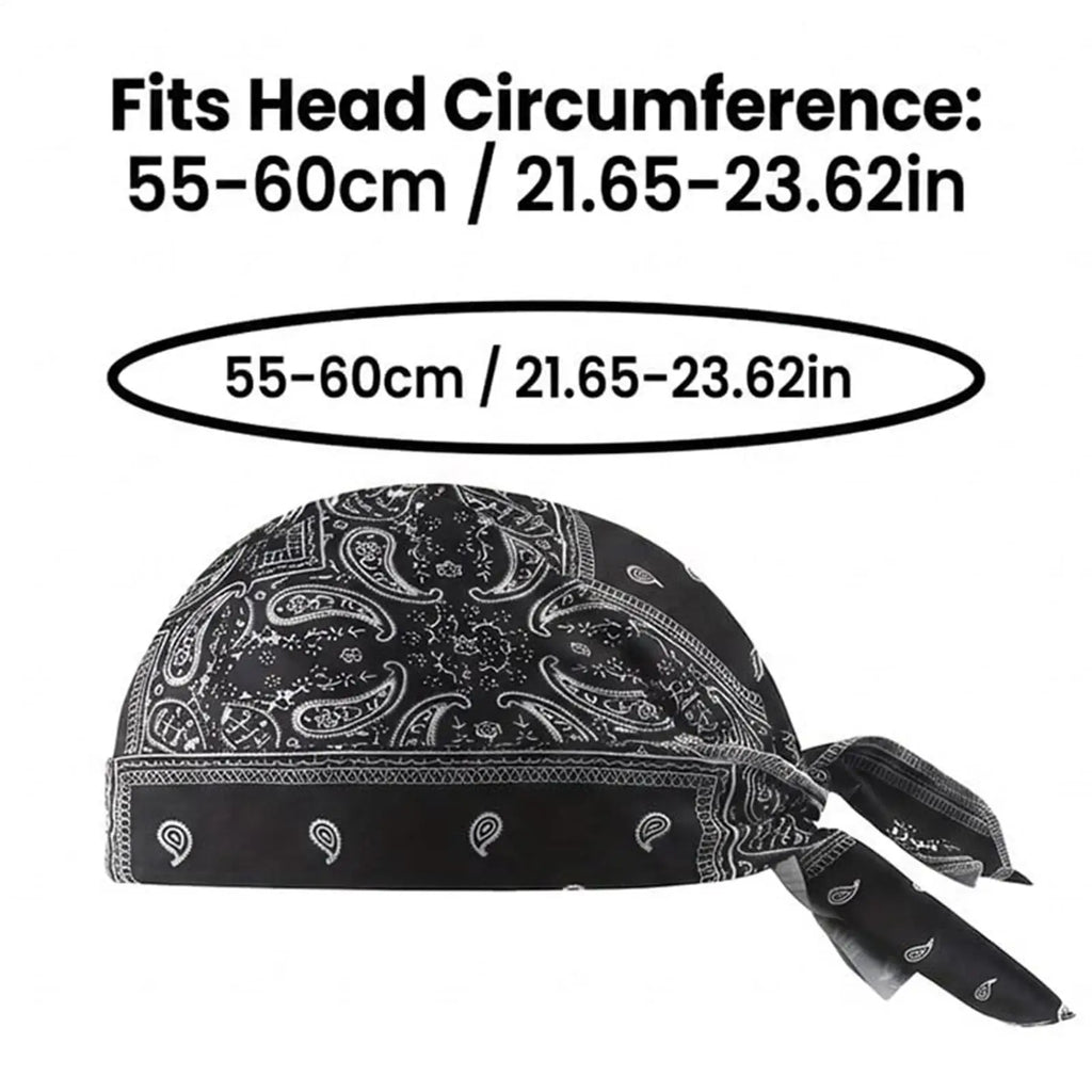 1PC Breathable Quick Dry Bandana Pirate Cap Helmet Liner Cooling Bicycle Headscarf Cycling Hat Headband Cooling Bicycle Hat Zpaxo