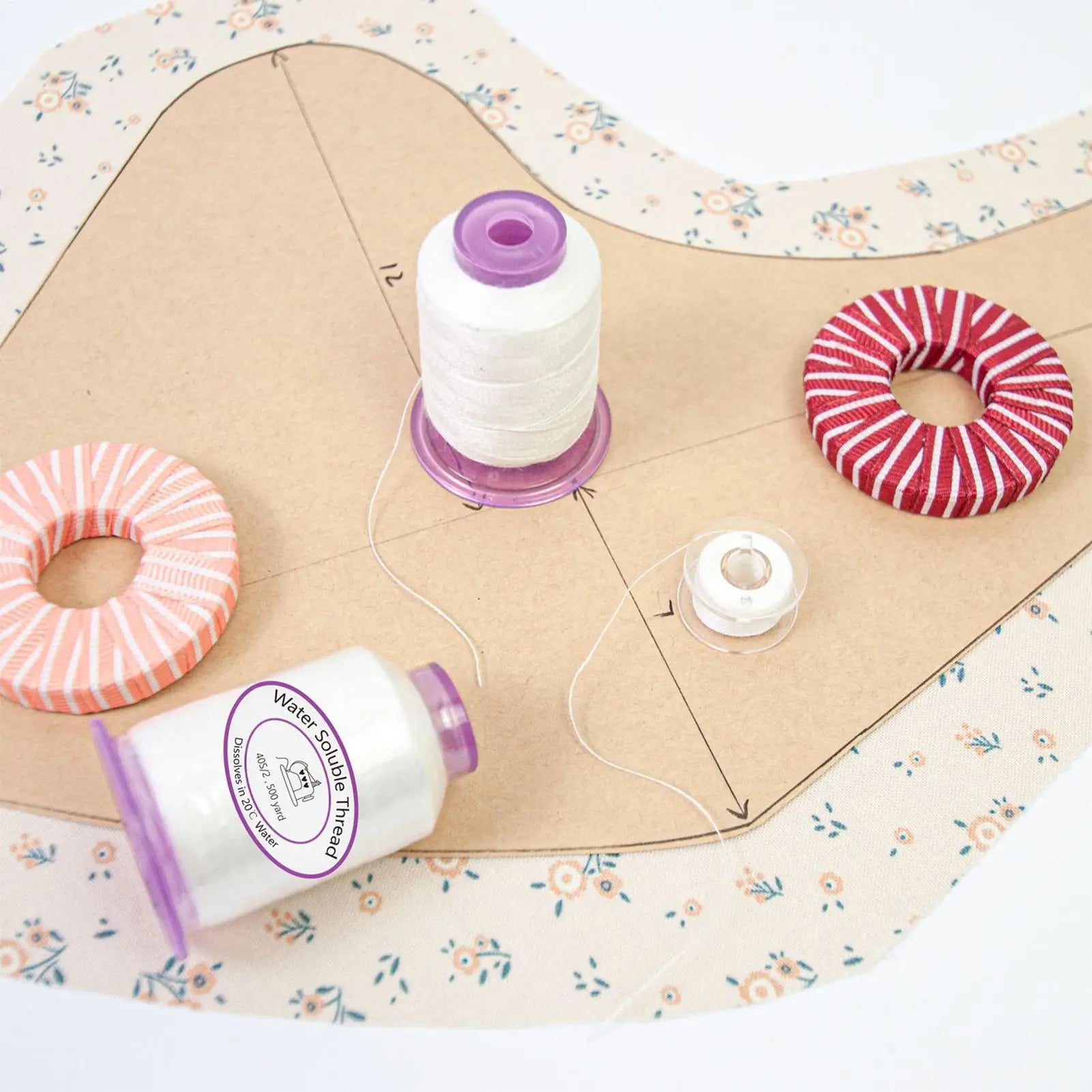 Sewing Machine Thread 1492 7ft Water Soluble Spool Dissolvable String