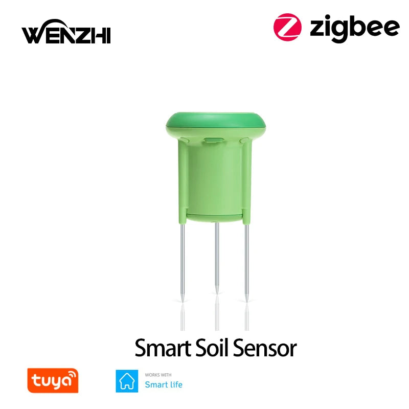 ZigBee 3.0 Soil Sensor Temperature And Moisture Detection Outdoor Waterproof AA Battery Powered Tuya Smart Life Remote Control Zpaxo NAS-STH01B -1pcs China Mainland