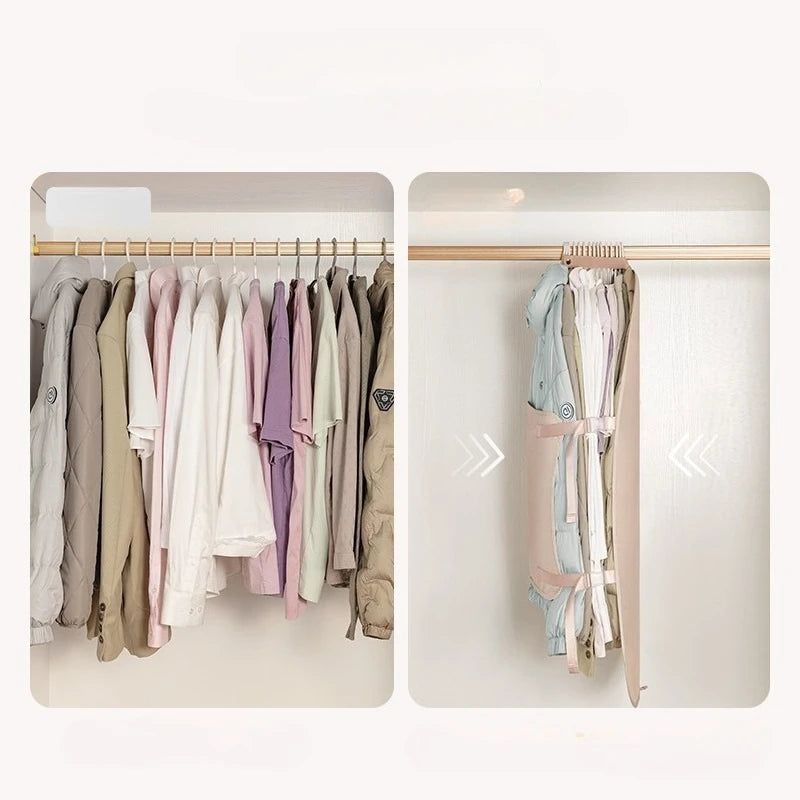 1pc Wardrobe Lazy Compressed Storage Board Dust Cover Storage Artifact Foldable Fabric Down Jacket Zpaxo