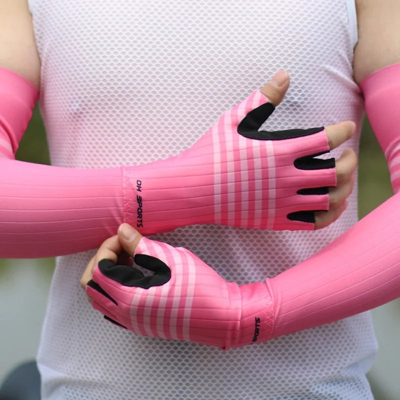 Cycling Gloves Half Finger Summer Style Bicycle Short Finger Gloves Breathable Fishing Fitness Outdoor Can Both Men and Women Zpaxo