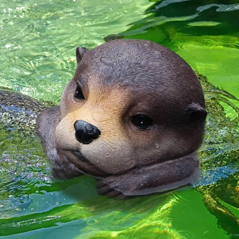 Floating Otters Pond Yard Pool Decoration Shape Weather Resistant