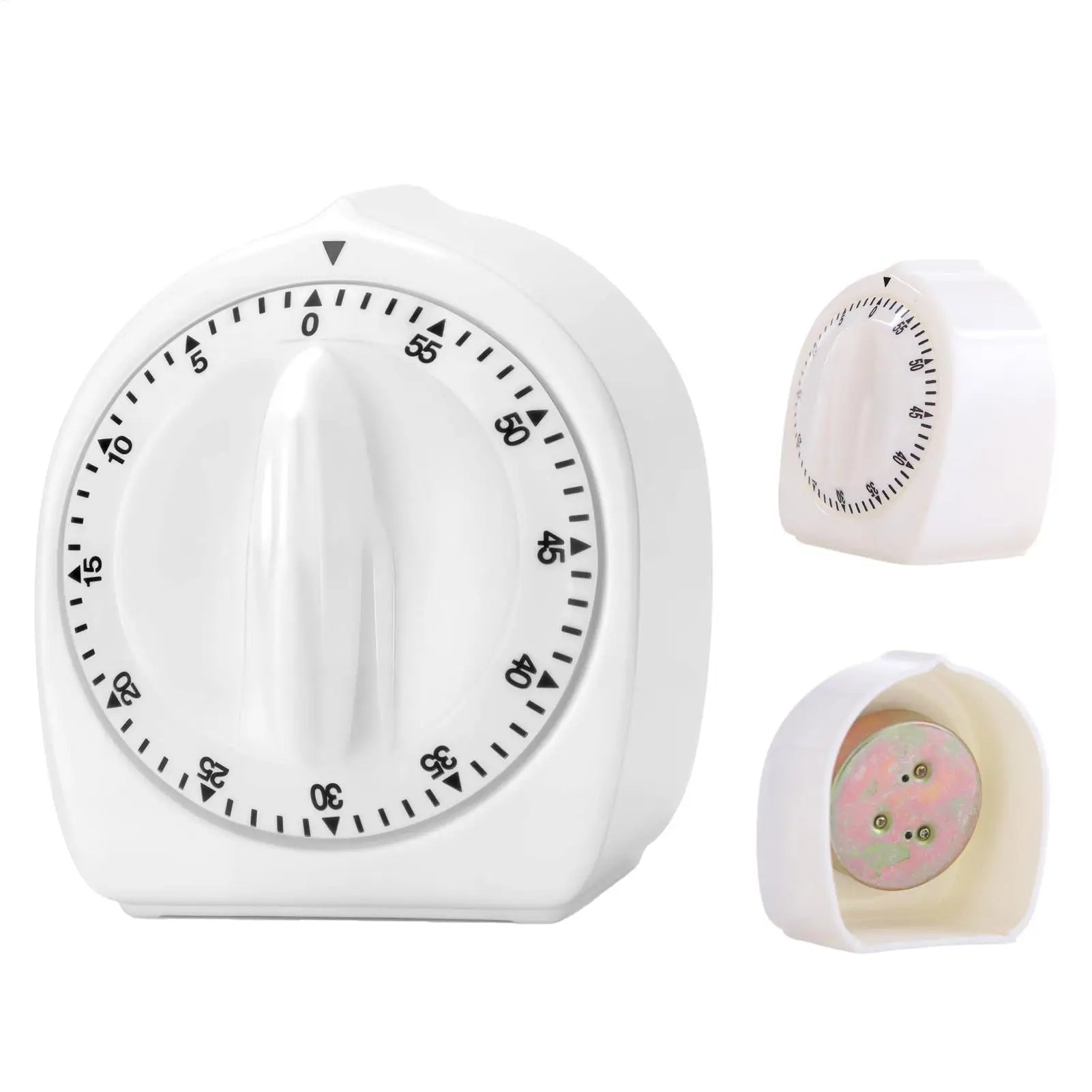 Cooking Timer Elderly 60-Min Wind Up Kitchen Loud Alarm Visual Baking