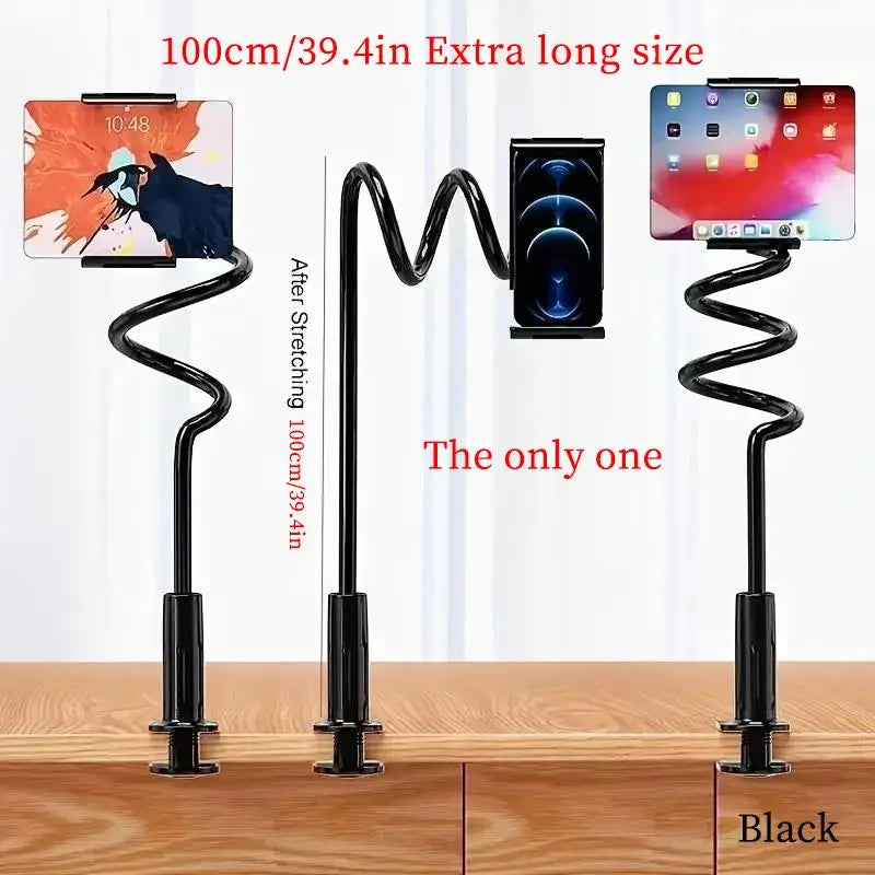 Tablet Holder Stand Holder With Grip Flexible Long Arm Gooseneck Tablet Lazy Bracket Bed Mount Clamp For iPad iPhone Accessories Zpaxo