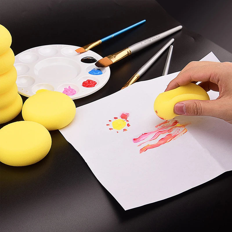 1-20pcs Ceramic Sponge Round Shape Throwing Water Absorbing Foam Pottery Sculpture Ceramic Foam Cleaning Tools Accessories Zpaxo
