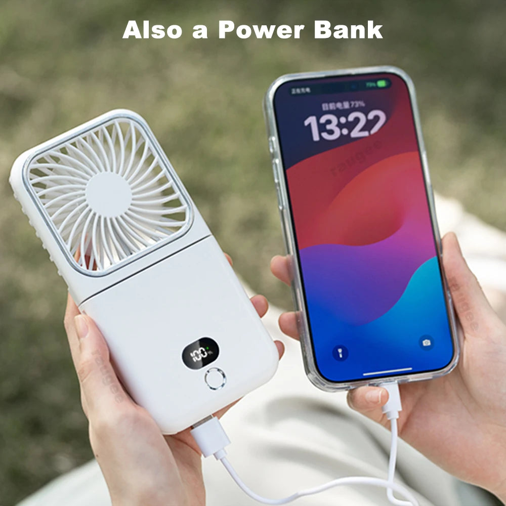 Mini Fan Portable Foldable Desk 2500mAh Rechargeable 4 Wind Speed Air
