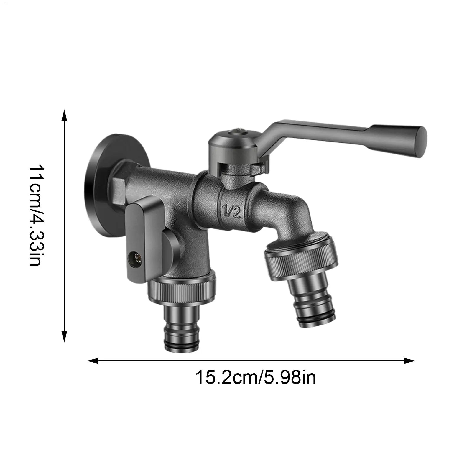 Outdoor Freeze Proof Zinc Alloy Outlet Garden Water Faucet G1 2