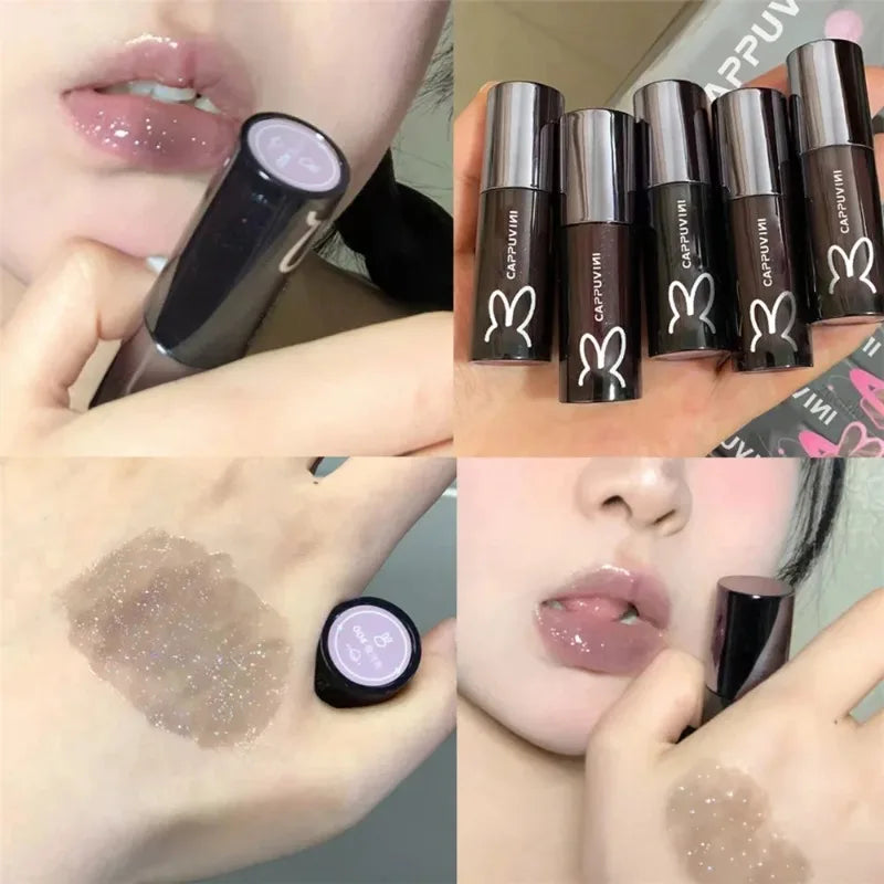 Shiny Diamond Lip Gloss Moisturizing Crystal Mirror Water Glaze Long Zpaxo 04 Mirror
