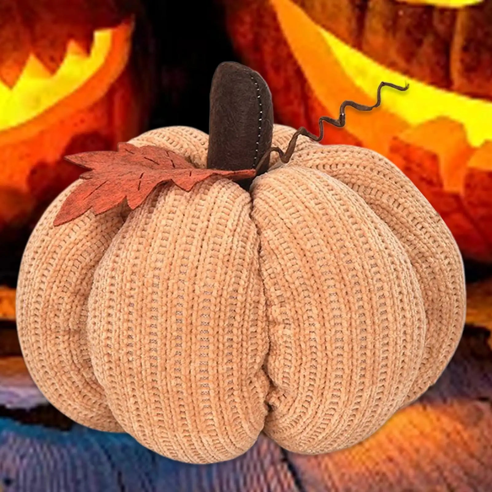Crochet Pumpkins Handmade Fall Decor Knitted Pumpkin Ornaments