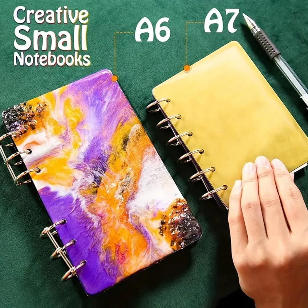Note Book Silicone Resin Mold A5 A6 A7 DIY Notebook Crafts Gift Making Epoxy Resin Mould Zpaxo