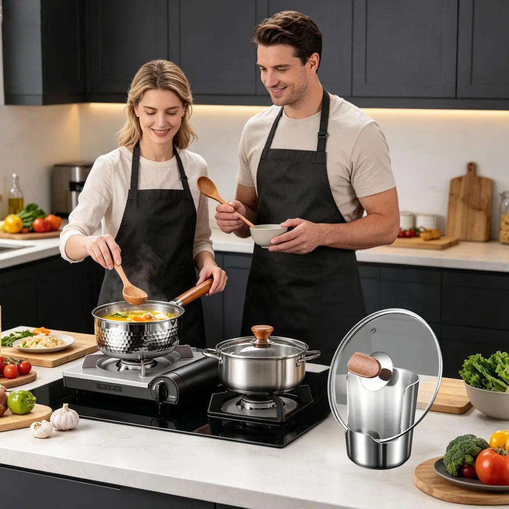 Lid Holder While Cooking Multifunctional Stainless Steel Vertical Stand Spoon Rest for Kitchen Counter for Counter Cabinet Zpaxo