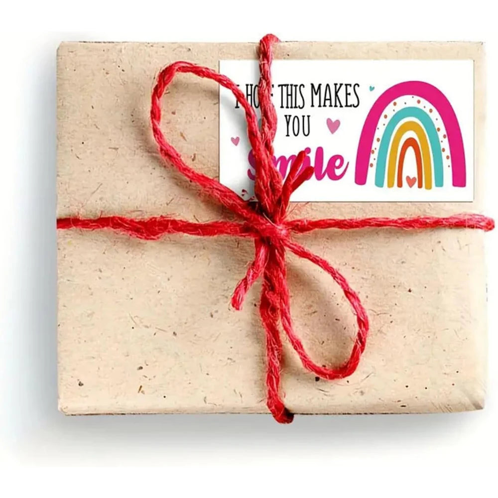 50/100Pcs Punch Cards Rainbow Smile Greeting Cards Reward Card for Students Classroom School Business Appreciation Cards Zpaxo