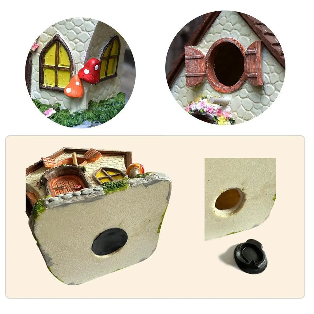 Outdoor Bird House Windproof Resin Ornament Chain Waterproof Hand
