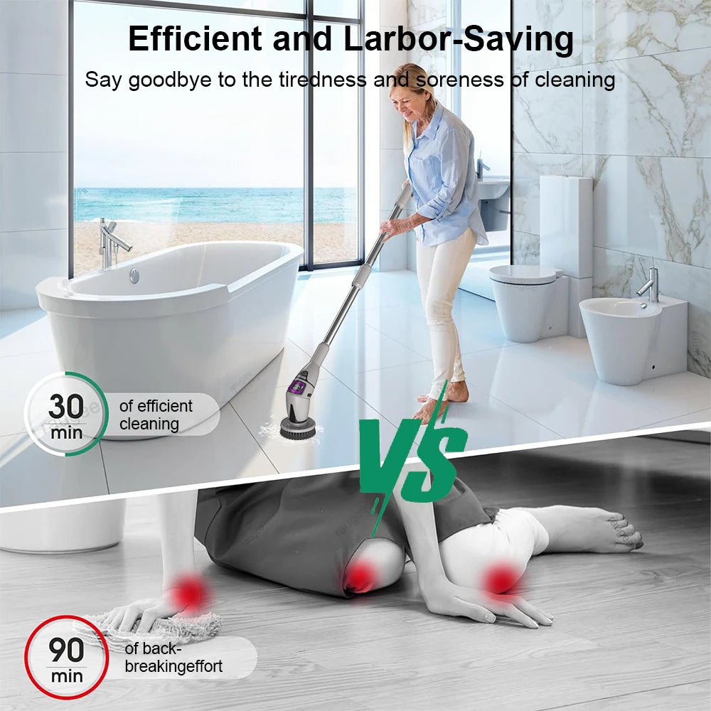 Electric Bathroom Cleaning Brush 1 Multifunctional Household Wireless