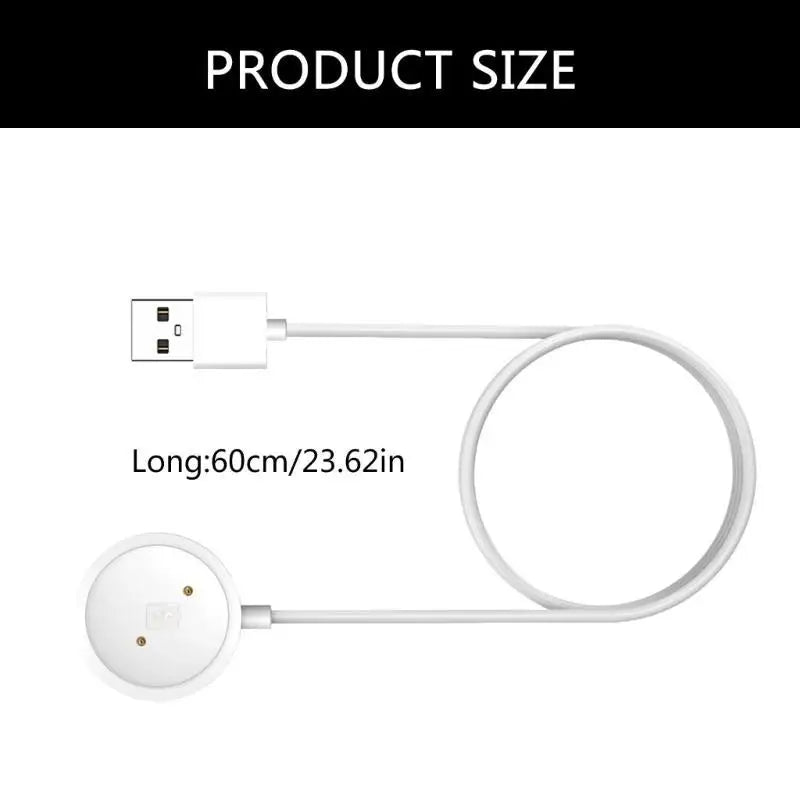 USB Fast Charging Cable Cord with Magnetic Attachment Secure Connection Portable Suitable for M60 M58 M59 M90 Smartwatch Zpaxo
