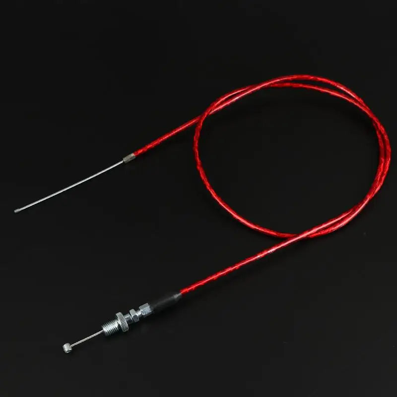 CM1190mm Straight Head Motorcycle Gas Throttle Cable KTM Honda Suzuki Zpaxo Red