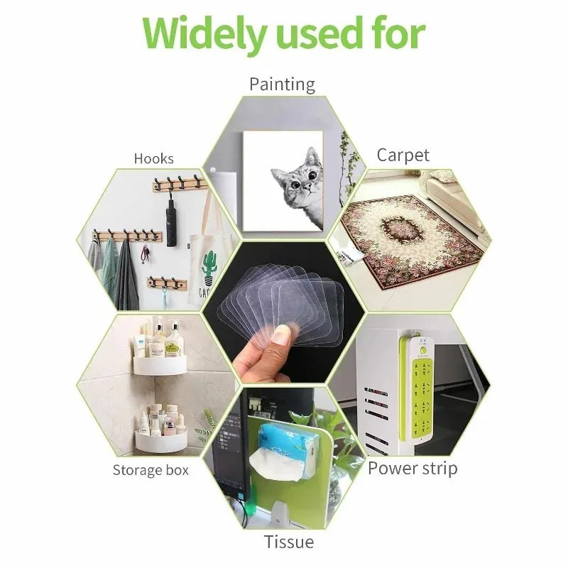 Extra Strong Self-adhesive Double Sided Tape for Wall Decoration Panels Square Wall Stickers Patch for Home Bathroom Seamless Zpaxo
