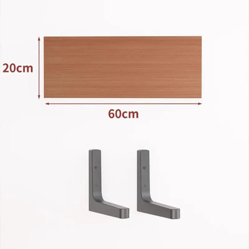 Wall Shelves Floating Wood Water Resistant-space Saving Storage Zpaxo Wood 20X60CM