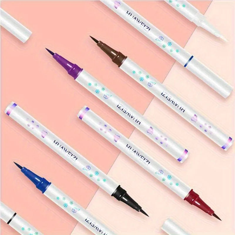 Matte Colored Eyeliner Liquid Pencil Blue Purple Party Eye Makeup Tools Waterproof Lasting Quick-drying No Blooming Eye Liner Zpaxo