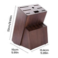 Kitchen Cutter Holder 14-Slot Wooden Organizer Cutter Holders For Counter Top For Kitchen Scissor Sharpenner Counter Top Home Zpaxo China Mainland A