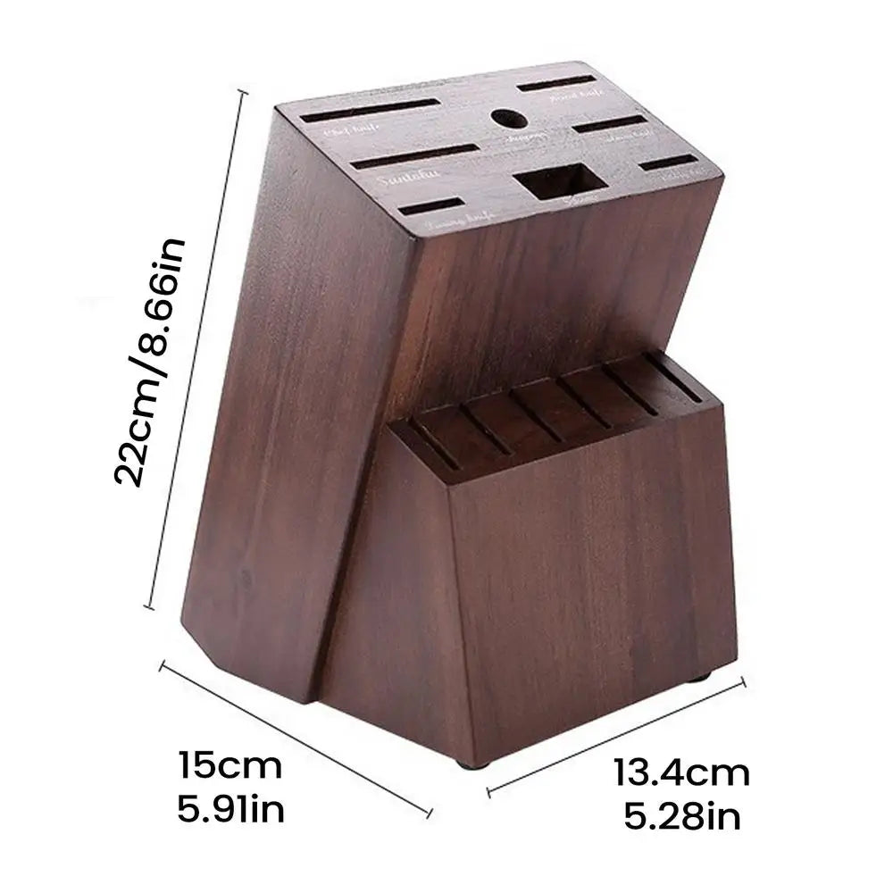 Kitchen Cutter Holder 14-Slot Wooden Organizer Cutter Holders For Counter Top For Kitchen Scissor Sharpenner Counter Top Home Zpaxo China Mainland A