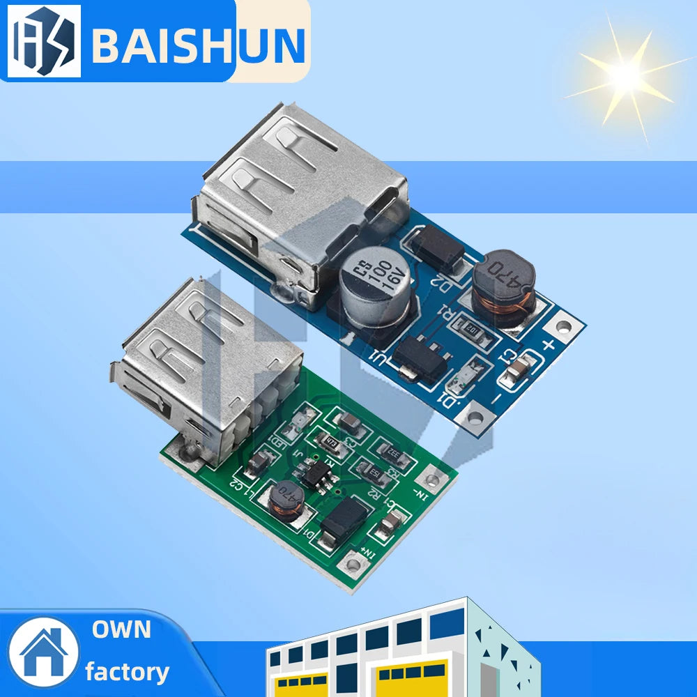 0 9V-5V 5V 600mA DC-DC Step-up Boost Converter Module Ultra-low Zpaxo