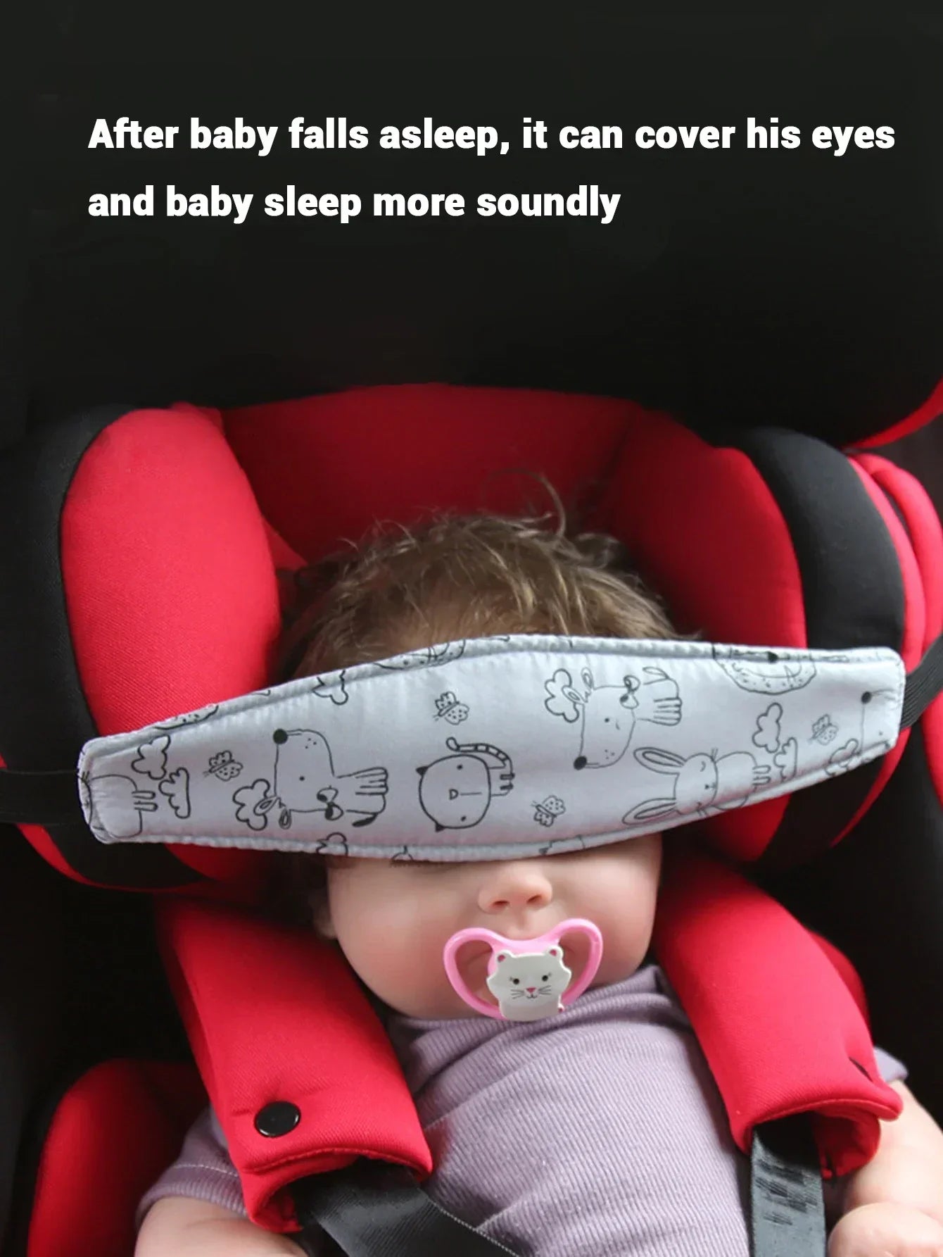 Baby Head Fixing Belt Car Seat Support Child Stroller Fastening