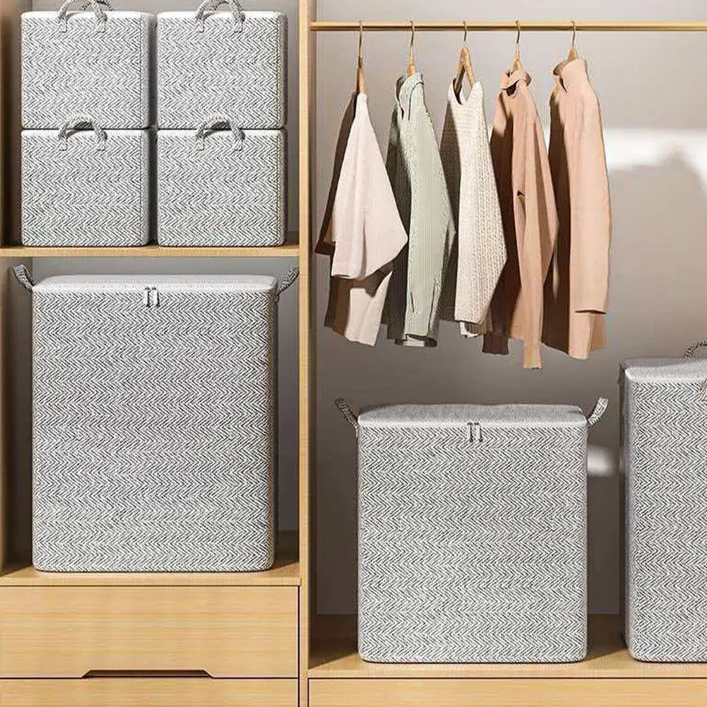 Large Non-Woven Storage Bag – Closet & Wardrobe Organizer Wardrobe Storage Bag Zpaxo