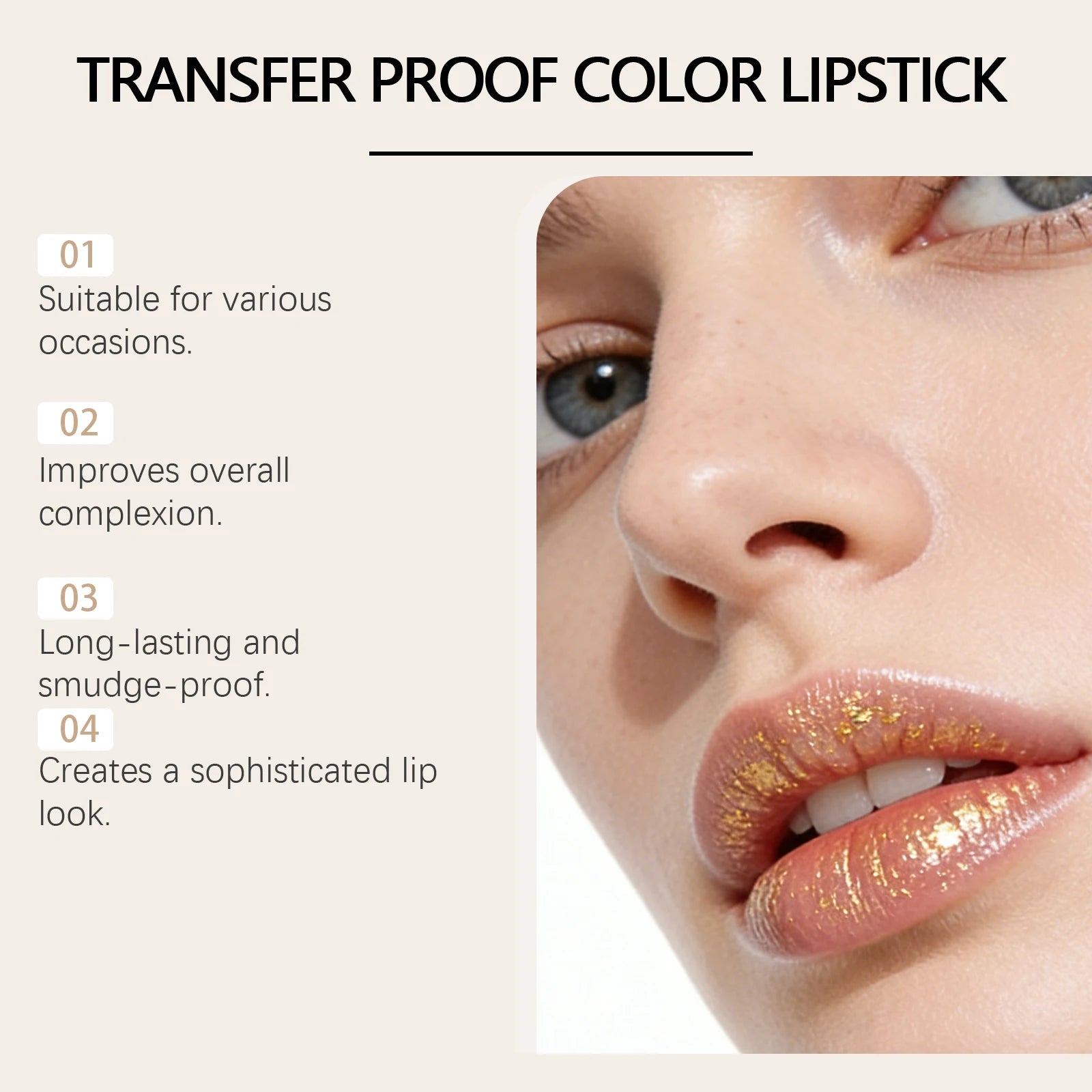 Gold Foil Color Changing Lip Balm Hydrating Moisturizer Light Texture Natural Lip Gloss Exfoliate Prevent Dry Crack Plump Lip Zpaxo