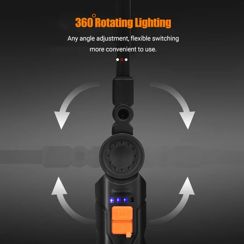 KDULIT COB LED Work Light – USB Rechargeable Magnetic Torch LED Work Light Zpaxo