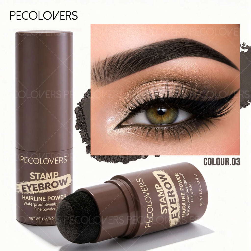 Hairline Powder Waterproof Hairline Root Cover Up,Sweatproof Eyebrow Contour Stick,Root Edge Shadow Filling Powder Zpaxo 03