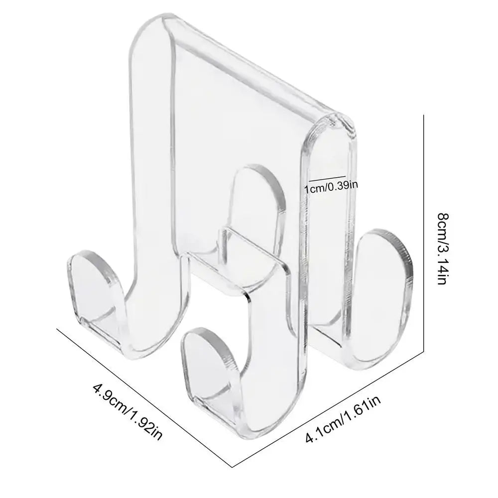 Shower Towel Hooks Glass Acrylic Door Space-saving Clothes Towels