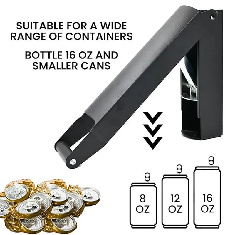 Can Crusher for Recycling Wall-Mounted Aluminium Can Smasher Kitchen Gadget for Outdoor Activities Friends Parties Family Zpaxo