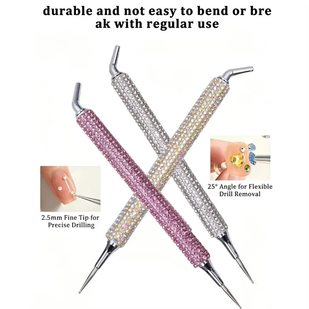 Dual-ended Rhinestone Picker Pen DIY Manicure Light Luxury Nail Art Zpaxo